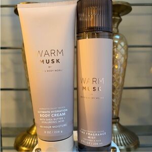 Bath & Body Works Warm Musk Body Cream & FFM NWT and NEW Scent Spring 2026